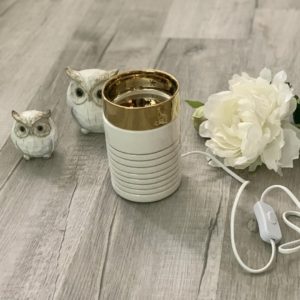White & Gold Melt Warmer